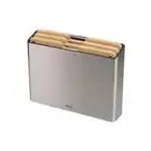 3pc Joseph Joseph Folio Steel Bamboo Chopping Cutting Board w/ Storage 38x29cm