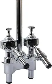 FUNOMOCYA Drum Tom Mount Bracket Double Tom Holder Stand Accessory for Drum Set Lightweight
