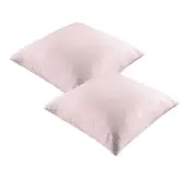 Vintage Design Homewares Pair of 100% Linen European Pillowcases Blush