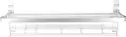 Foldable Towel Shelf Wall Mounted White Space Aluminum Folding Racks Bathroom Storage Organizer Toilet Accessory LWX