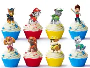 Paw Patrol Cupcake Toppers x16 Marshall Skye Edible Wafer Decorations #572