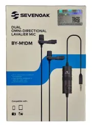 SEVENOAK Microphone Dual Omni-Directional Lavalier Mic Model BY-M1DM