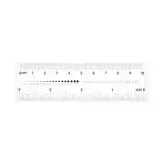Film Ruler 4 Inch 0.5mm Scale PET Flexible Straight Ruler