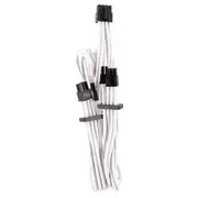 Corsair Premium Sleeved PCIe Dual Connector Cables White