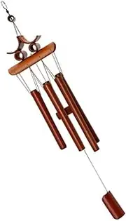 FONDOTIN Deep Tone Wind Chimes Outdoor Bamboo Crafts Wind Chime for Garden Safe Sturdy Decorative Chime for Home