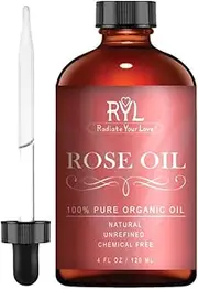 Radiate Your Love Rose Essential Oil, Large 4 Fluid Ounce, 100% Pure Therapeutic Organic Grade, Aromatherapy, Relaxation, Skin Therapy, Perfume & Diffusers
