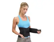 Breg Basic Lumbar Support 10153 Back Brace Wrap Size Medium Black