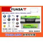 &成功網& YUASA LBN4 (58514) 80AH 湯淺汽車電瓶 免保養車用電瓶 歐系車專用