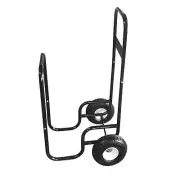Earth Worth Firewood Carrier – Rolling Storage Cart for Logs with 2 Wheels an...