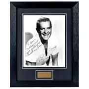 Robert Cummings Personally Signed Personalised portrait 8 x 10 Photograph Framed