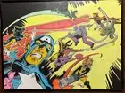Mike Zeck Tribute Secret Wars Blacklight Poster Hand Drawn 18 X 24