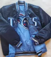 Tennessee Titans Reversible Starter Jacket Full Snap- Music City Miracle- Large