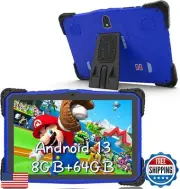 Android 13 Kids Tablet 10 inch Tablet for Kids, 8GB RAM 64GB ROM Toddler Tabl