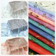 Bronzing Chiffon Fabric Sheer Thin Hanfu Skirts Costume Material Crafts By Metre