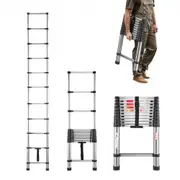 VEVOR Telescoping Ladder Stainless Steel Extension Step 3140mm Portable Ladders