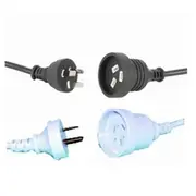 [Jaycar] Mains Extension Cable with Flange 240V 10A (10m) - Black