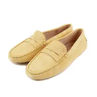 在飛比找Yahoo奇摩購物中心優惠-TOD’S Gommino 麂皮絨休閒豆豆鞋(太陽黃)