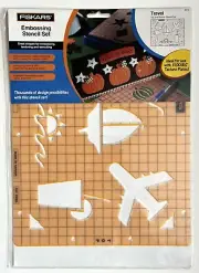Fiskars Embossing Stencil Set - Travel 4013 NEW