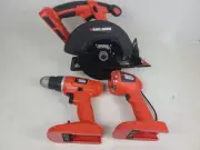 (NEW) BLACK and DECKER Cordless Tool Lot Drill Saw (BDCS2406, BDL24, GC2400)
