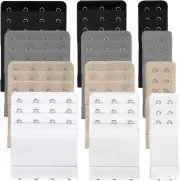 12 Pack Bra Extenders Soft Cotton Elastic Strap Extension 4 Colors Lingerie Aid