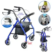 New Classic Rollator Walker Lightweight Folding Mobility Walking Rollator Walker