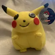 1998 Vintage Pikachu Chubby 8 inch Plush Pokémon Game Freak Nintendo NWT