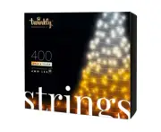 Twinkly Gen II Smart 400 Gold/Silver AWW LED String Lights Bluetooth/Wifi