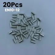 20 Pcs AWG 8 Gauge Uninsulated Wire Ferrules Crimp Ferrules EN10-12