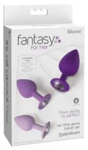 Pipedream Fantasy for Her Little Gems Anal Butt Plug Trainer Set
