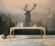 3D Elk Silhouette Wallpaper Wall Mural Removable Self-adhesive 188