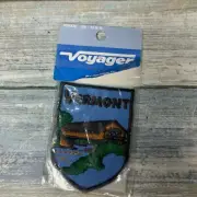 Vintage Voyager Vermont Patch Embroidered Sew Iron Travel States