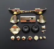 Xbox Series S X Wireless Controller Chrome Gold Buttons Triggers Dpad.