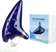 Zelda Ocarina with Song Book (Songs From the Legend of Zelda), 12 Hole Alto