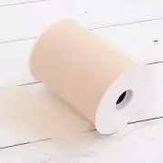 Threadart Mega Roll Tulle Fabric - 6"x100yd Decorations & Wedding - Beige