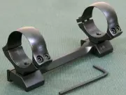 CZ550 medium action,308W 1 piece rifle scope mounts, 30mm rings and base, STEEL.