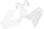 [SHERCHPRY] Wedding Bow Belt Wedding Dress Ribbon Bows Decorative Bow Formal Dress Satin Dress Bride Costume Big Bow Wedding Train Removable Satin Bowknot Detachable Bow for Bride White Nylon