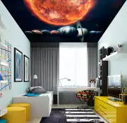 3D Flaming Sun 1240 WallPaper Murals Wall Print Decal Wall Deco AJ WALLPAPER Zoe