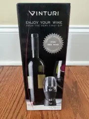 VINTURI - Red Wine Aerator w/ No Drip Stand & Filter Patented New