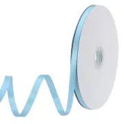 3/8" 50 Yard Double Faced Solid Satin Ribbon Polyester Fabric Light Blue
