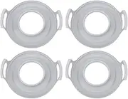 Microwave Cool Plate, Spill Proof Carrying Tray with Handles for Bowls and Plates, PP Material, 12x2.8in