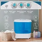 Mini Compact Twin Tub Washing Machine Portable Laundry Spinning Washer 9.9Lbs