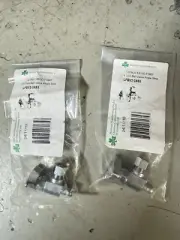 2 Pcs McGuire 1/2 apex 3/8 OD F1807, 1/4 Turn Ball Valve Angle Stop LFBV2-3X53