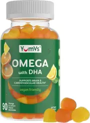 YUM-V'S Vegan Omega 3 Gummies for Adults W/Dha - Vegan Omega 3 6 9 Gummies - Veg
