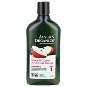 Avalon Organics, Shampoo, Smooth Shine, Step 1, Apple Cider Vinegar, 11 fl oz (325 ml)