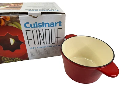 Cuisinart 13 Piece Enamel Fondue Set FP-115R (Cast Iron Fondue Pot ONLY!!)