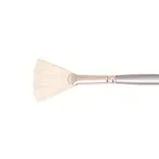 Jasart Interlocking Size 12 Acrylic/Oil Art Paint Fan Brush Fine Hog Bristle