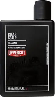 [Uppercut Deluxe] Clear Scalp Shampoo, Mens Shampoo to Clean Clear and Soothe the Scalp, Moisturising Ingredients to Moisturise and Refresh Hair, Fresh Woods and Pepper Scent 240ml