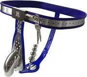 HCUDFN SM Invisible Chastity Belt for Men Stainless Steel Chastity Cage with Anal Plug - Restraint Sets Sex Toys for Men Couples(Waist 60~90cm)
