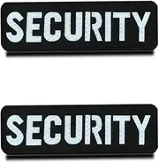 [Zcketo] 2 Pcs Reflective Australia Australian Security Patch Infrared IR Morale Security Badge Tactical Military Uniform Fastener Emblem for Backpack Jacket Clothes Vest Dog Harness