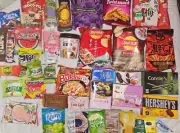 Internatinal exotic Mystery Snacks & Candy Snack gift box! 10lbs Of Snacks!!